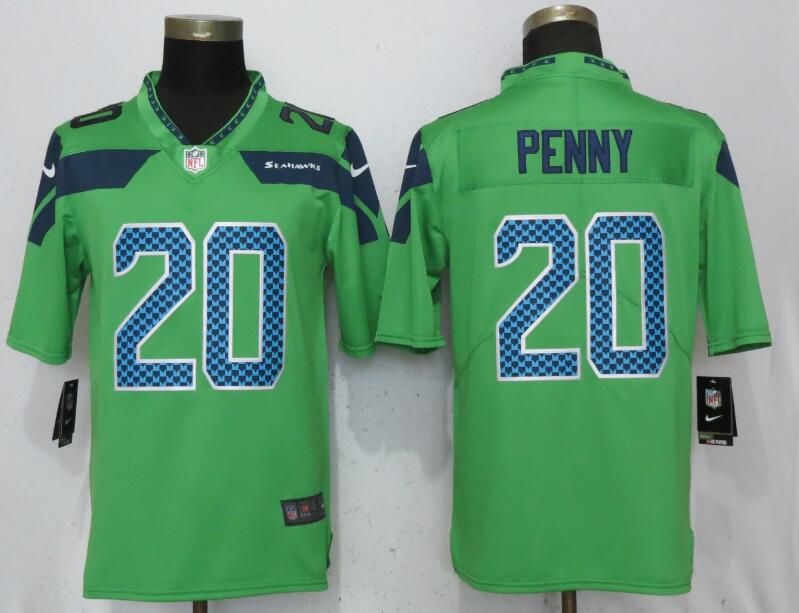 Men Seattle Seahawks #20 Penny Green Nike Vapor Untouchable Limited Player NFL Jerseys